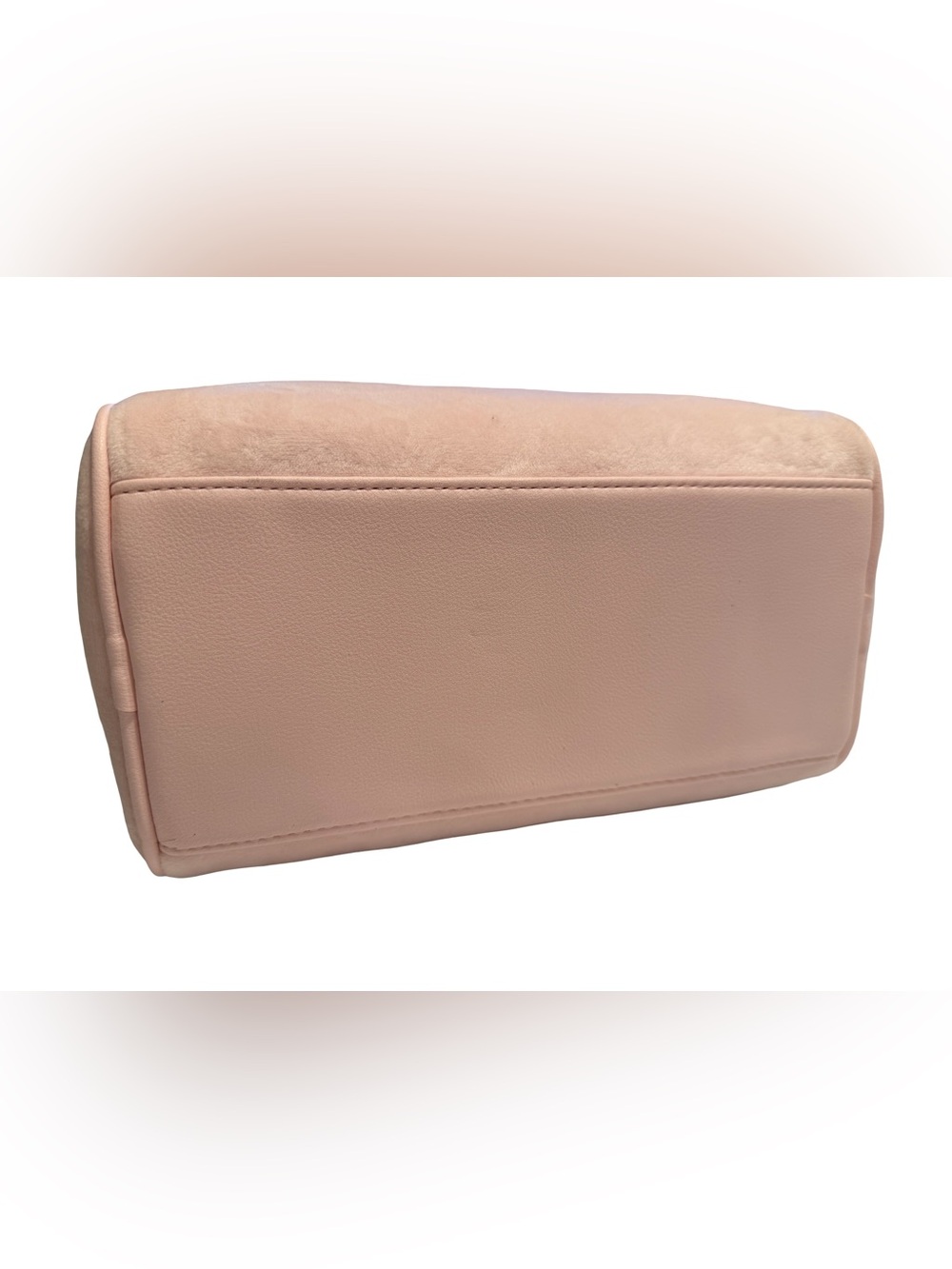 Juicy Couture NWT Blush Pink Crystal-Logo Satchel Crossbody Pink Trim. (P237 - Picture 5 of 10